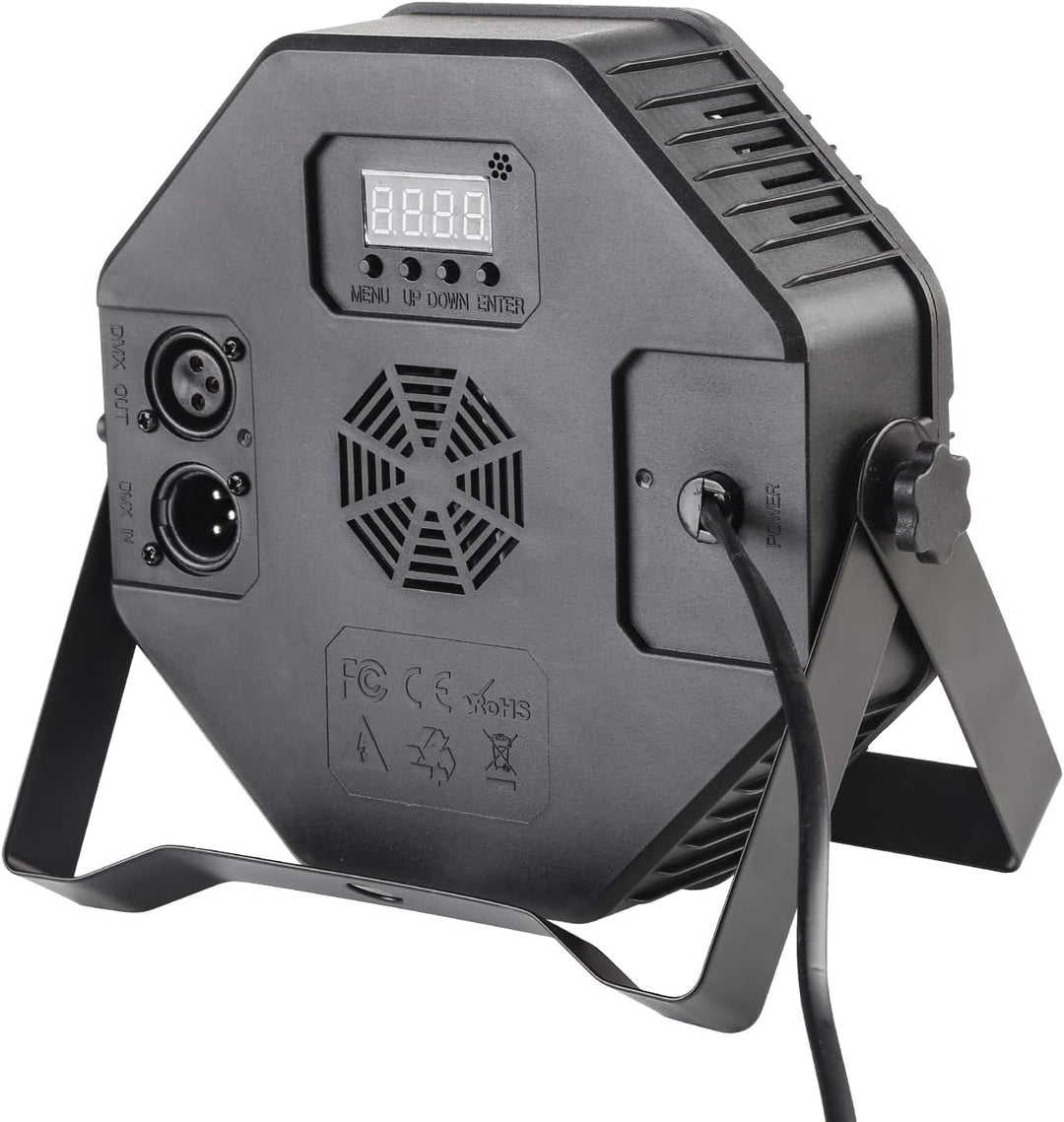 LED Par Beleuchtung, 18x1W LED RGB dmx Steuerung Lichter Sound aktiviert mit Fernbedienung für Party