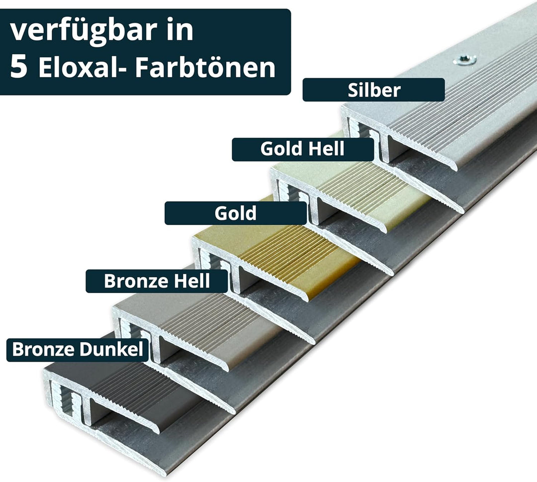 ufitec® Profi Smart Profilsystem für Vinylböden - geeignet für Belagshöhen von 5-9 mm - ALU eloxiert