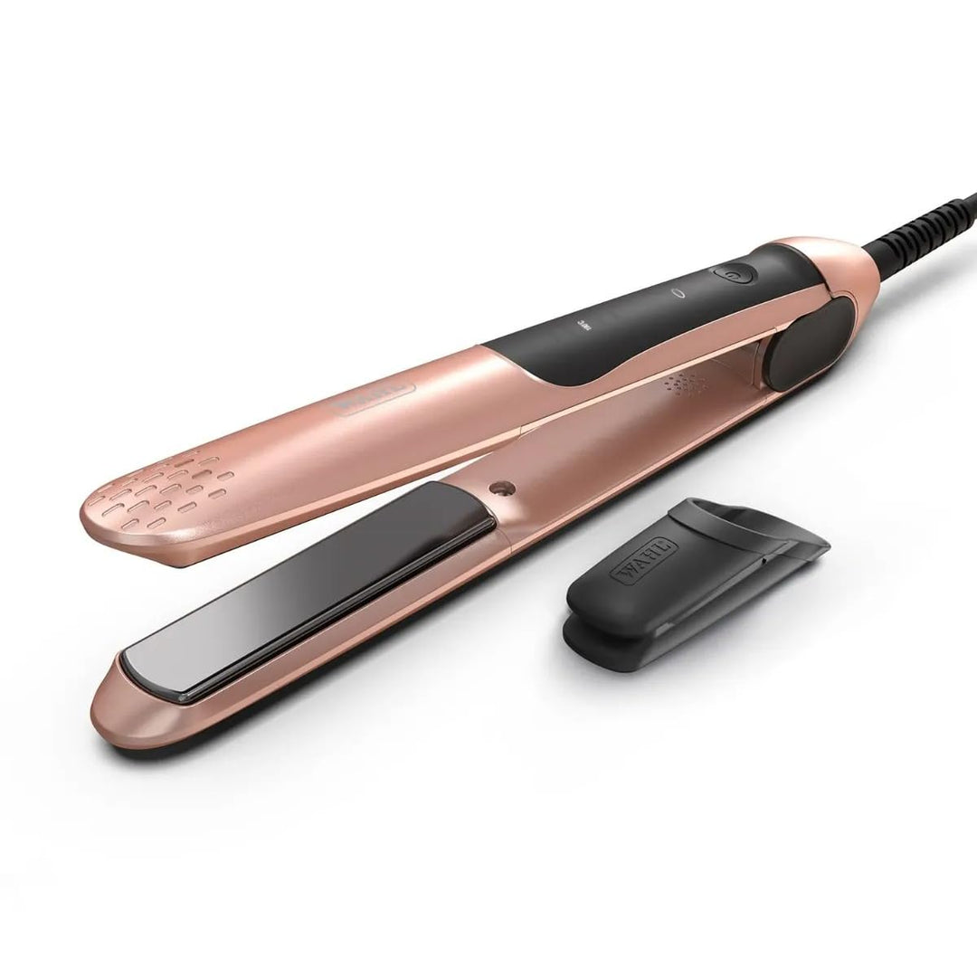 Wahl Pro Glide, Keramik-Glätteisen mit Keratinplatten, Rose Gold | Glätteisen mit keratinangereicher