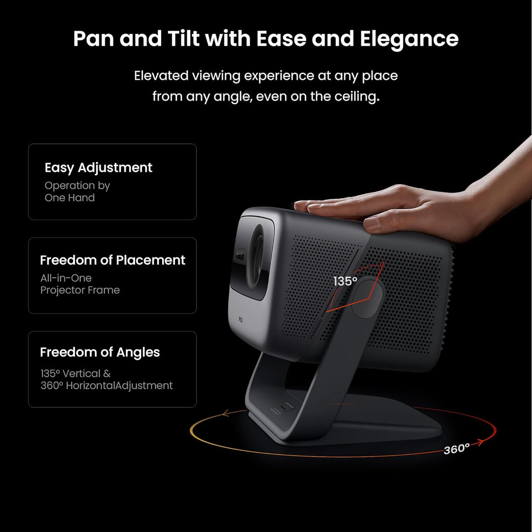 JMGO N1 Ultra Beamer 4K 2200 CVIA Lumen, 3D Beamer Heimkino 180 Zoll, MALC™ Triple Laser Projektor&G