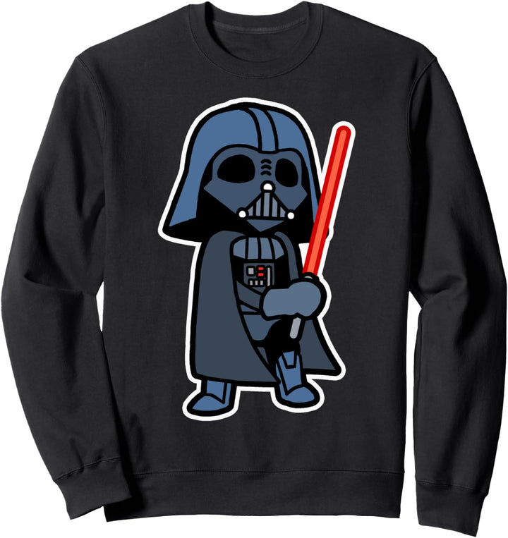 Star Wars Darth Vader Cartoon Vader With Saber Sweatshirt