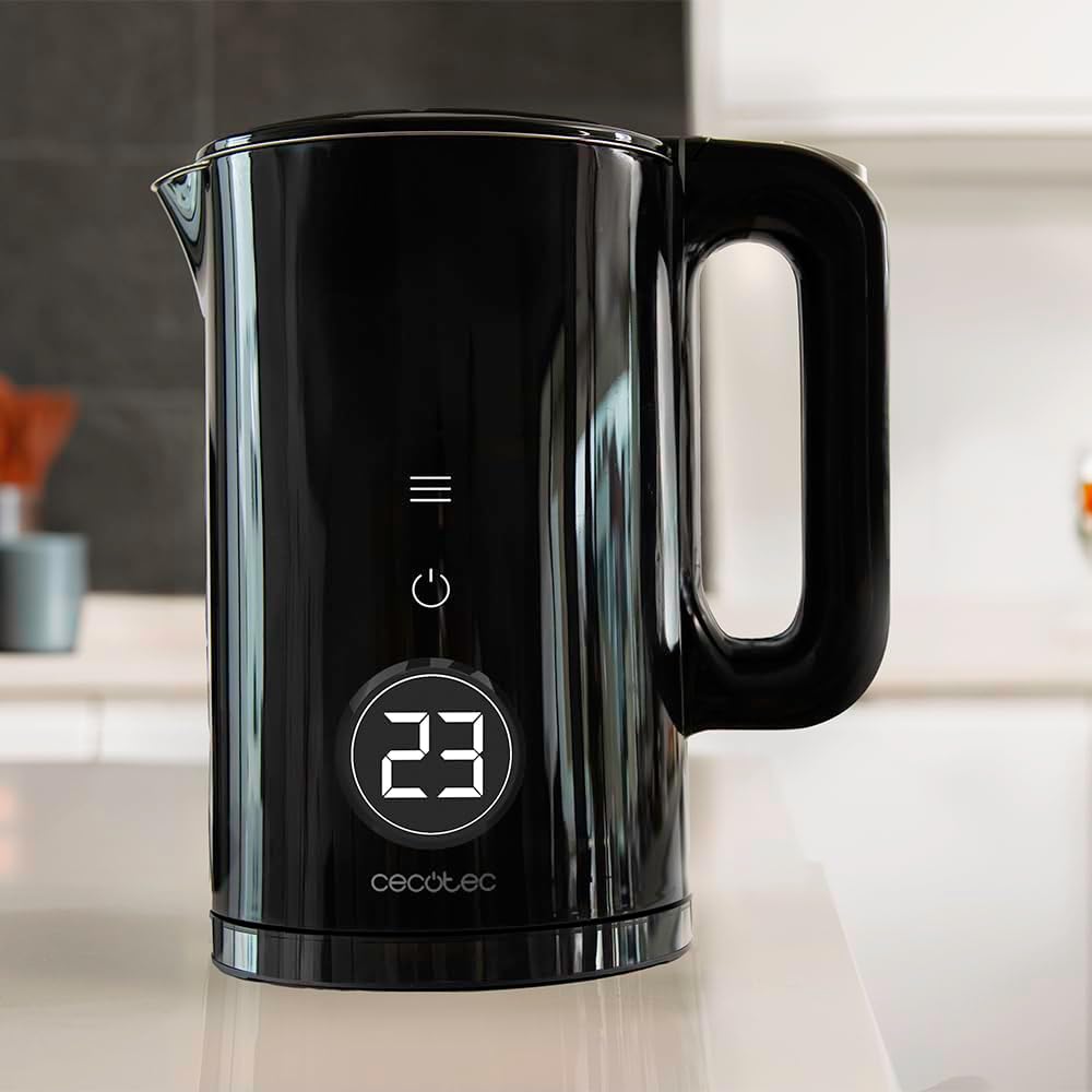 Cecotec Elektrischer Wasserkocher Thermosense 600 Touch Neo, 1,7 l, Touchscreen, 2200 W, innen aus E