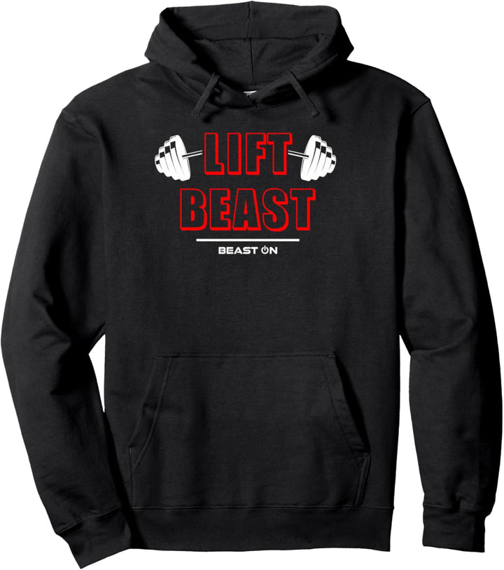 Lift Beast, Bodybuilding, Fitnessstudio, Fitness, Training, Rot Pullover Hoodie
