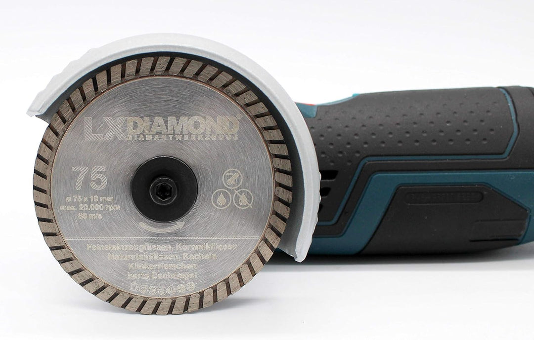LXDIAMOND Diamant-Trennscheibe 75mm x 10mm Premium Diamantscheibe für Keramik Fliesen Naturstein Fei