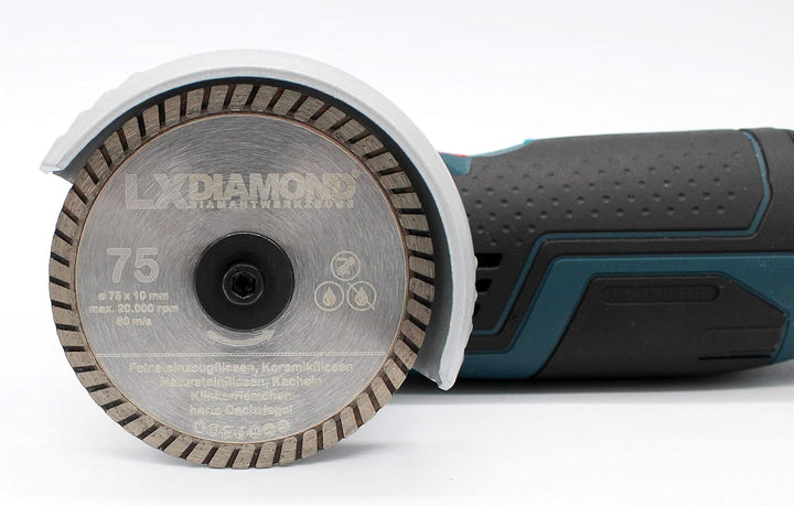 LXDIAMOND Diamant-Trennscheibe 75mm x 10mm Premium Diamantscheibe für Keramik Fliesen Naturstein Fei