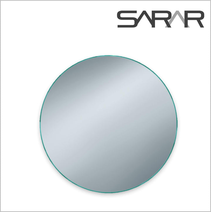 SARAR | Badspiegel Badezimmerspiegel KS6, Kristallspiegel, Wandspiegel Badezimmer, Klebespiegel ohne