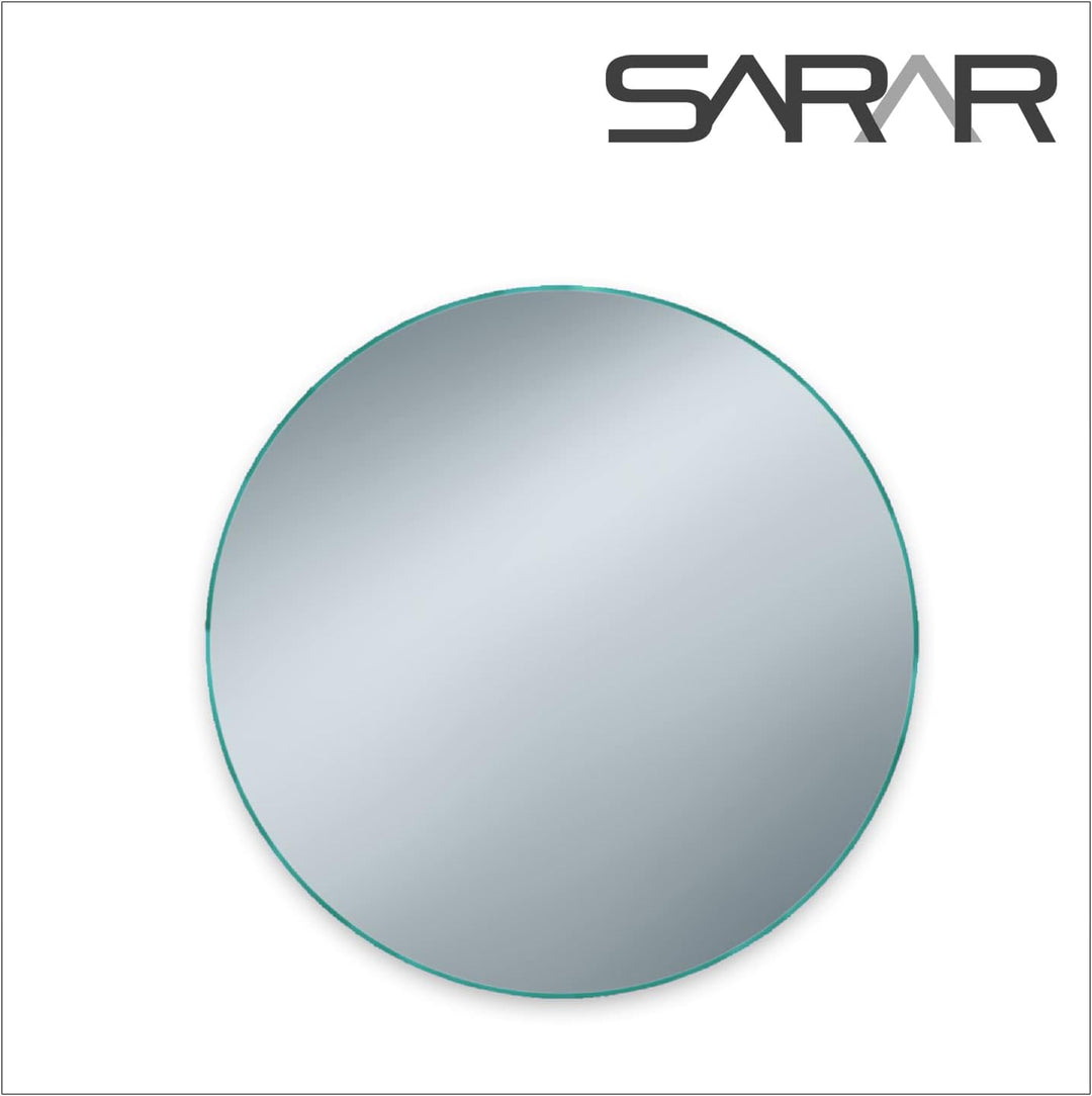 SARAR | Badspiegel Badezimmerspiegel KS6, Kristallspiegel, Wandspiegel Badezimmer, Klebespiegel ohne