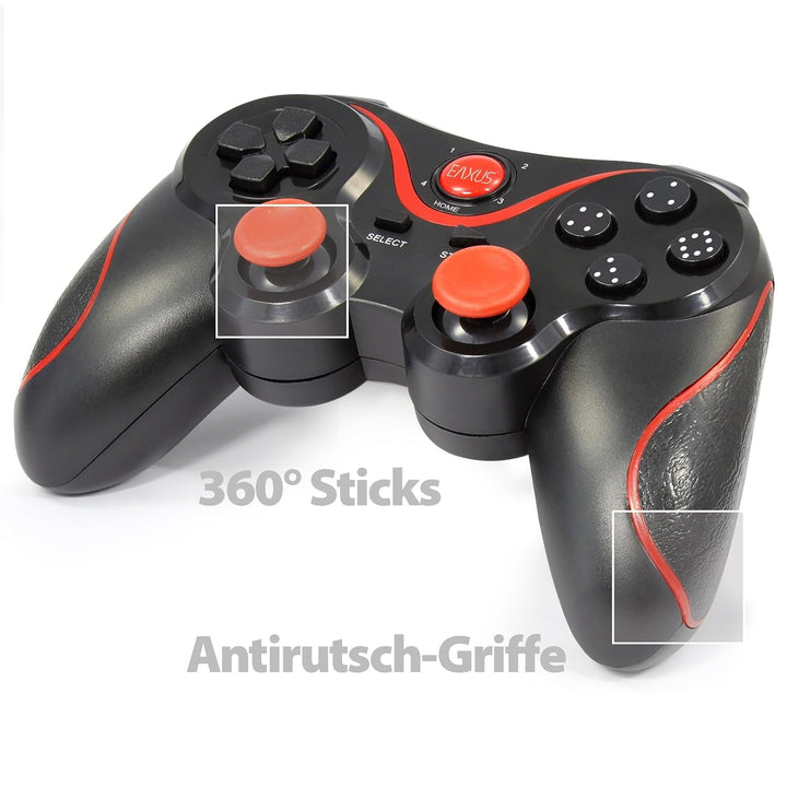 Eaxus® Bluetooth Controller X3 - Wireless Gamepad, 2er Set