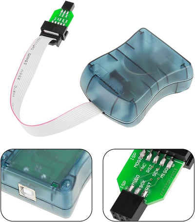 USB AVRISP MKII Downloader Kompatibel mit dem Original AT ISP MKII Programmer, unterstützt AVR Studi