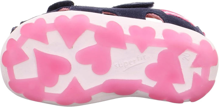 Superfit Mädchen Fanni Sandalen 18 EU Blau Rosa 8000, 18 EU Blau Rosa 8000