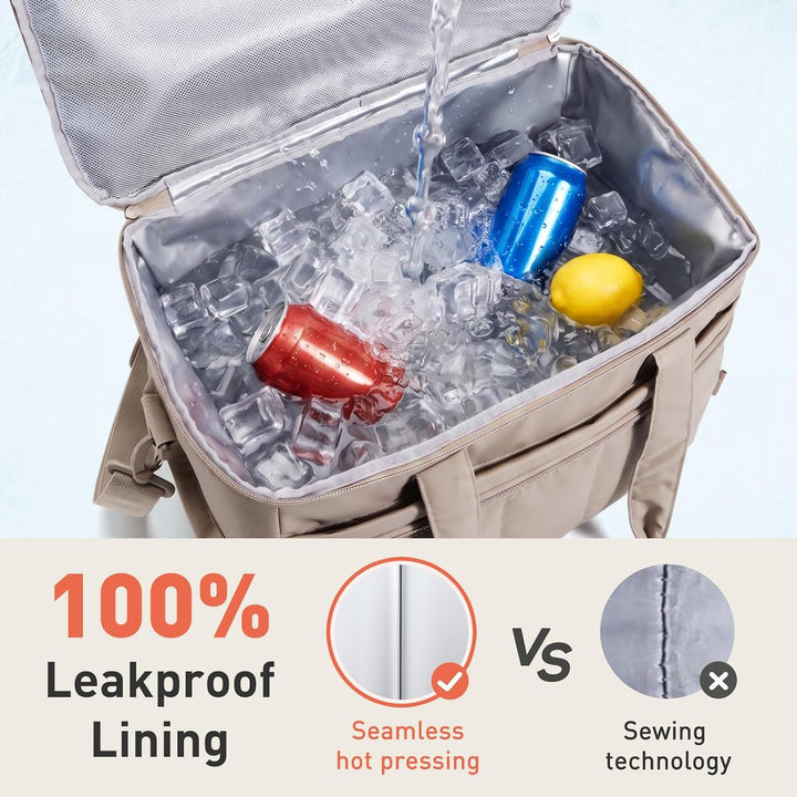 TOURIT Kühltasche 32L Isoliertasche Picknicktasche 48 Dosen | Wasserdichtem, Auslaufsicher, Leicht,
