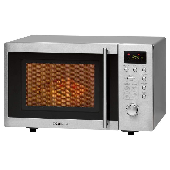 Clatronic® Mikrowelle mit Grill | 1000 Watt | platzsparende Mikrowelle Unterbau | 20L Garraum | Mikr