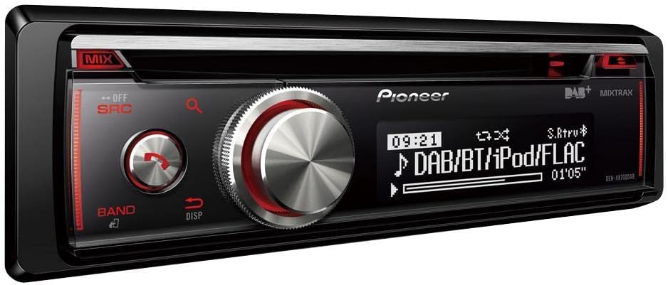 Pioneer DEH-X8700DAB , 1DIN Autoradio , CD-Tuner mit FM und DAB+ , Bluetooth , MP3 , USB und AUX-Ein