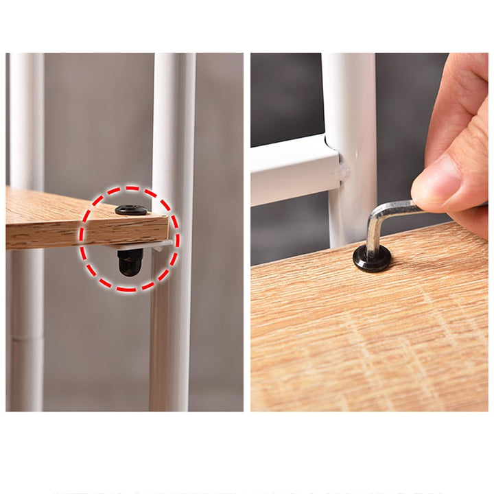 Garvee Stabiles Eck-Pflanzenregal aus Metall und Holz – 8 Ebenen für 9 Blumentöpfe, Indoor & Outdoor