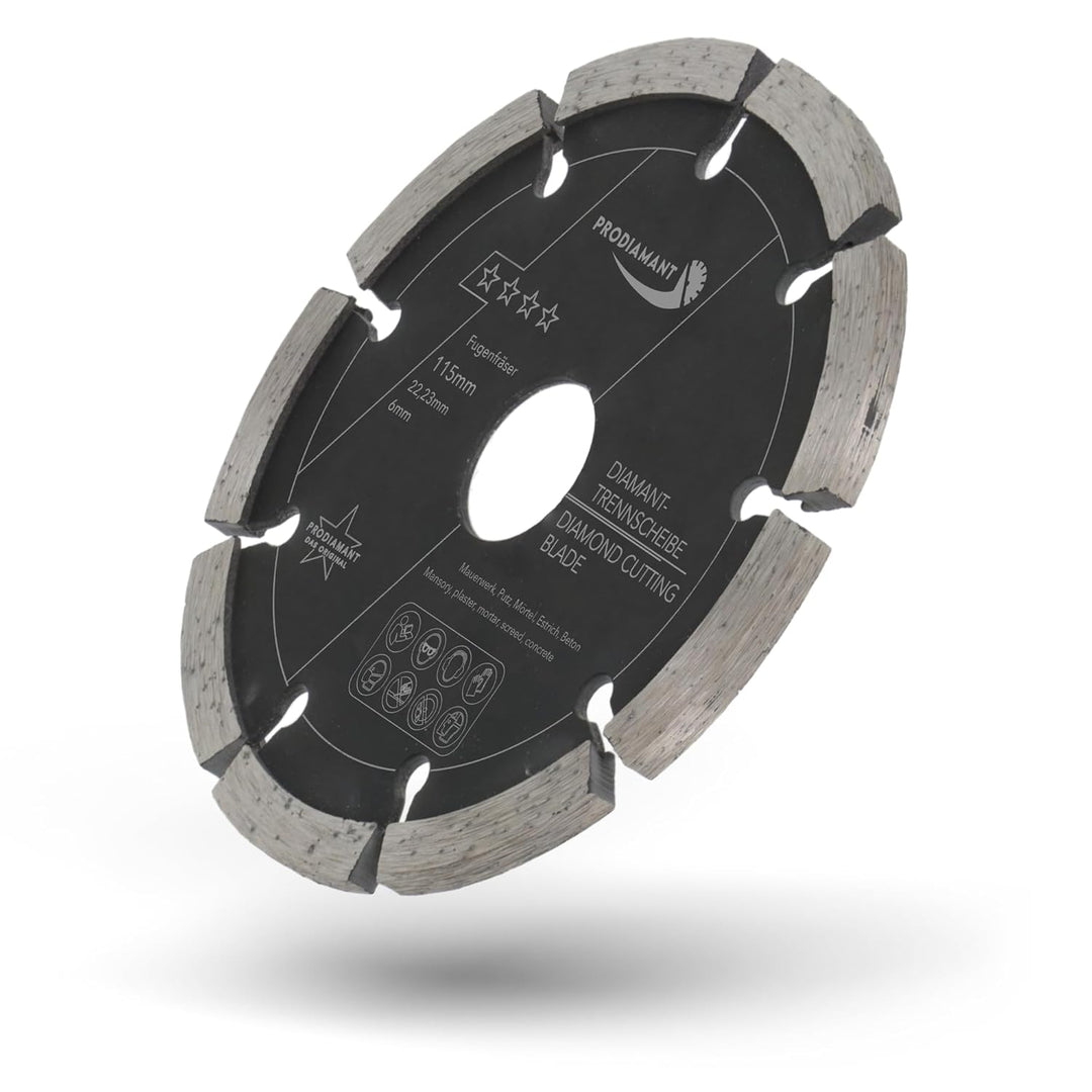 Fugenfräser ø 115 mm Breite 4,5mm für Mörtel Beton Mauerwerk und Putz 10mm Diamantsegment Profiquali