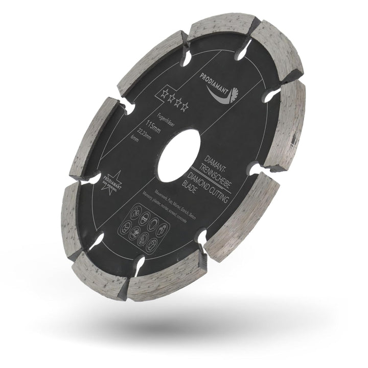 Fugenfräser ø 115 mm Breite 4,5mm für Mörtel Beton Mauerwerk und Putz 10mm Diamantsegment Profiquali