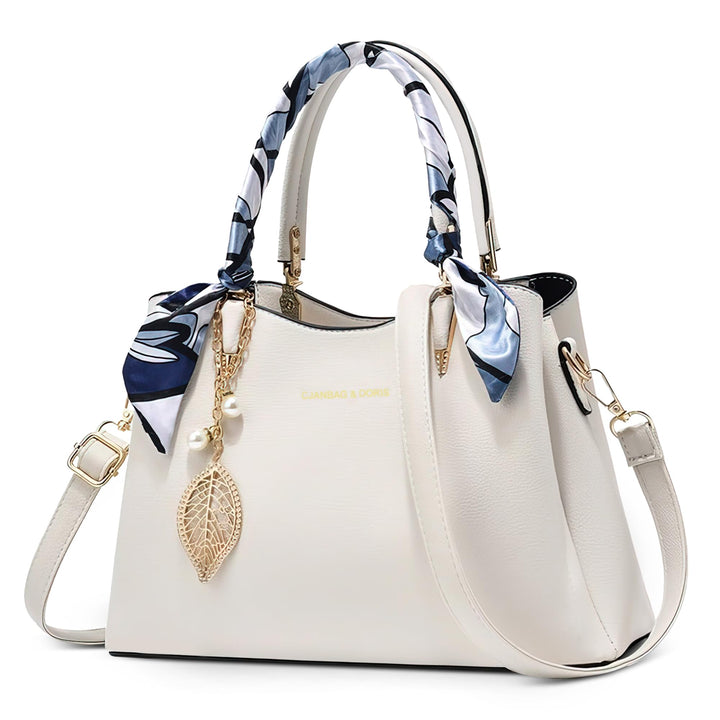 DORRISO Elegant Damen Handtasche Grosse Kapazität Schultertasche mit Einzigartigem Anhänger Umhänget