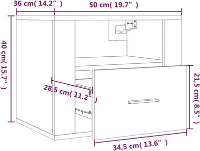 Gecheer Wand Nachttisch H?ngend Nachtschrank Nachtkonsole Nachtkommode Schlafzimmer Schrank Kommode