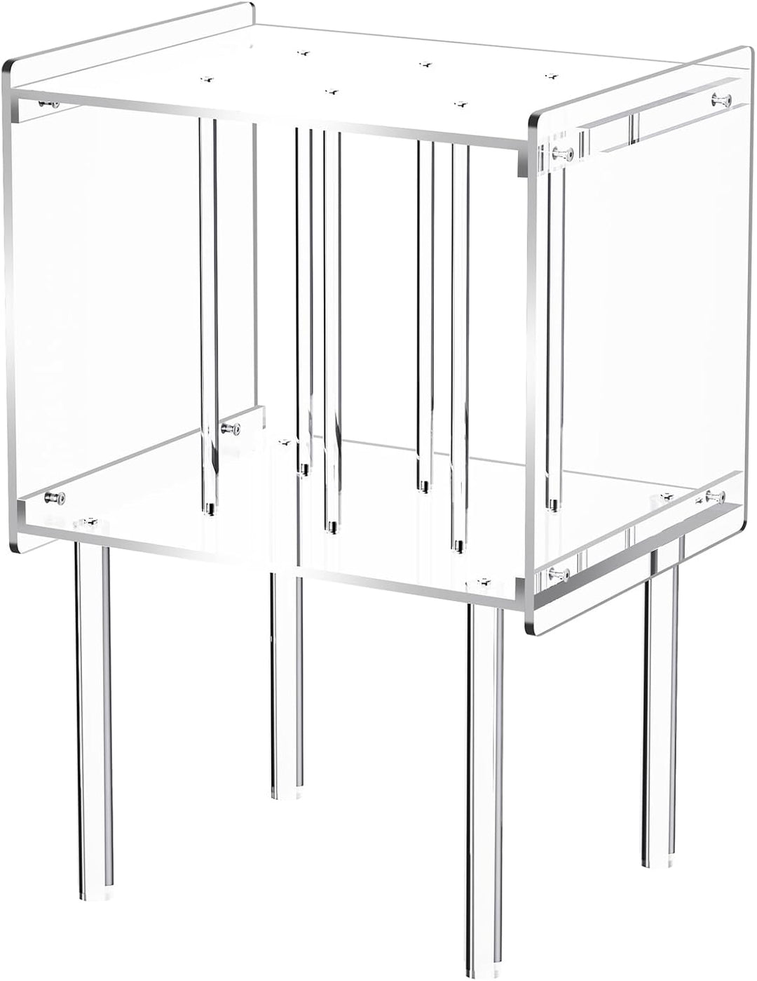 Plattenspieler Regal Acryl, Plattenspieler Tisch Transparent, Schallplatten Aufbewahrung Tisch Acryl