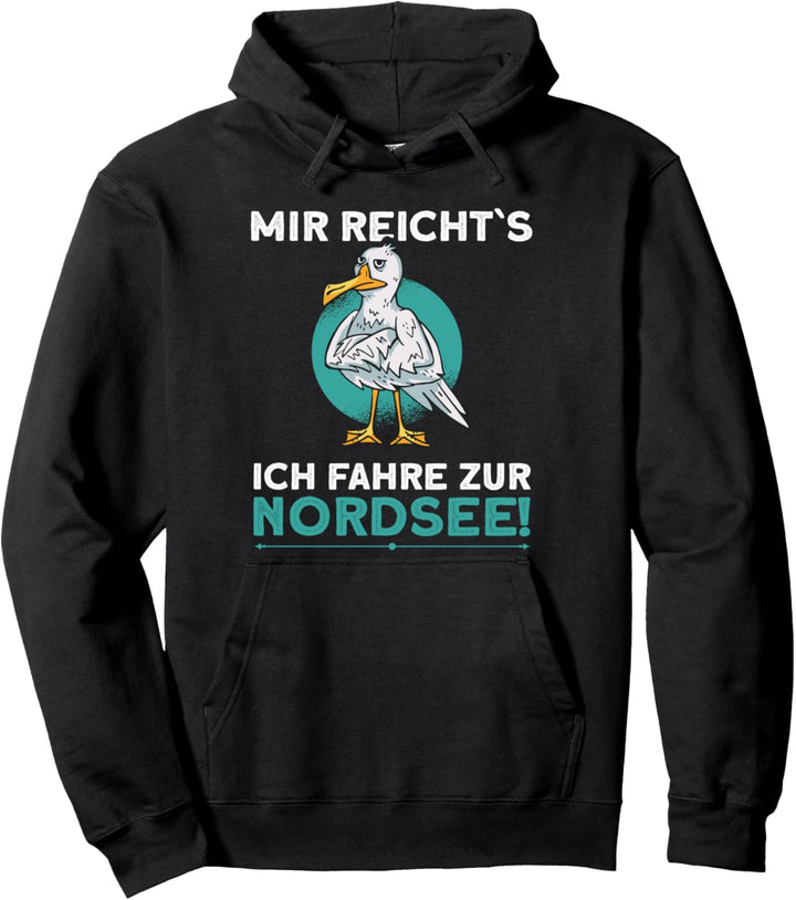 Norddeutsch Meer Urlauber Möwe Nordsee Pullover Hoodie