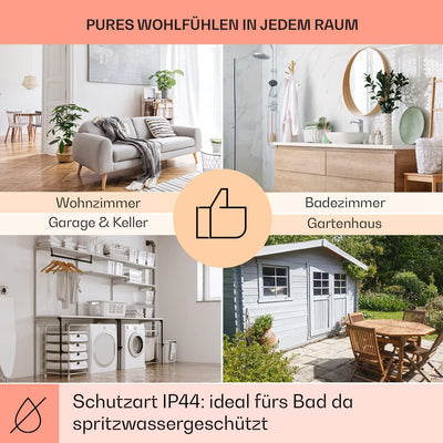 Klarstein Infrarotheizung mit Thermostat, 500W Elektroheizung, Smart Home Bild-Infrarotheizung zur W