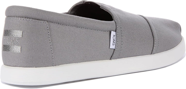 TOMS Herren Alp FWD Flacher Slipper 46 EU Grau Recycelte Baumwollleinwand, 46 EU Grau Recycelte Baum