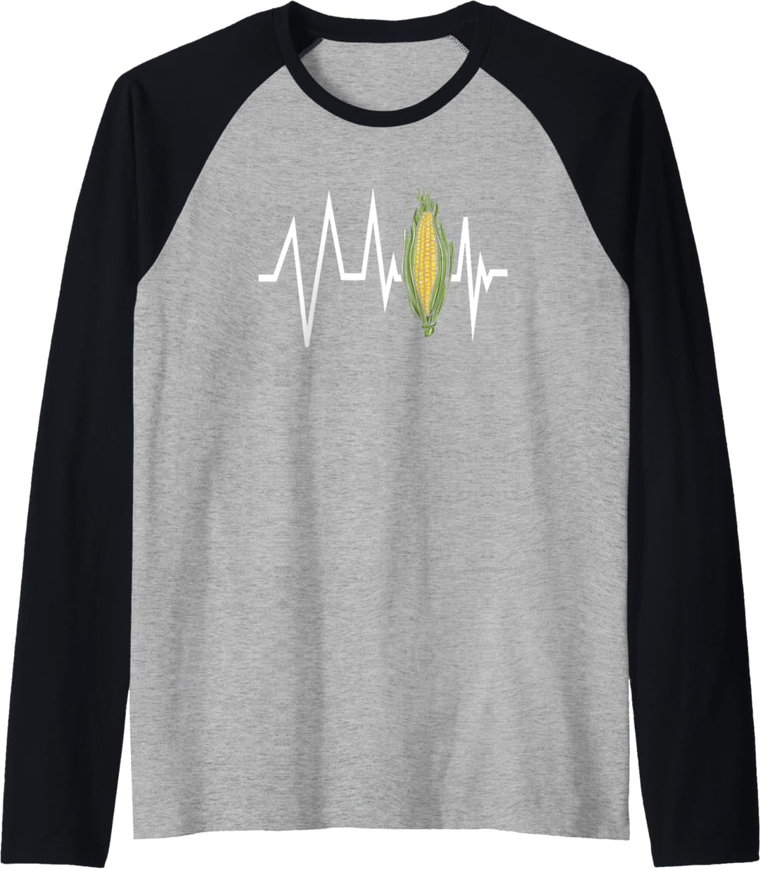 Landwirt Mais häckseln Bauer Herzschlag Mais-Kolben Geschenk Raglan