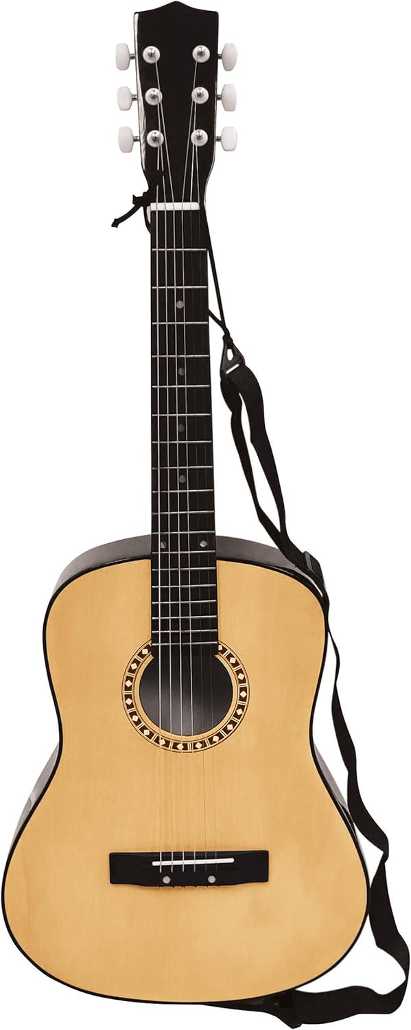 Lexibook K2200 Akustikgitarre, 91 cm, Lernanleitung enthalten, 6 Nylonsaiten, Gitarrentasche inklusi