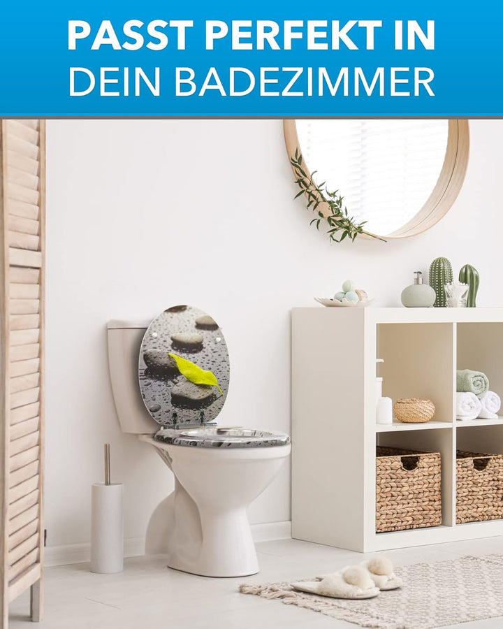 Xonic Design WC-Sitz - Premium Klo-Deckel - Toilettensitz mit Absenkautomatik - hochwertige Klobrill