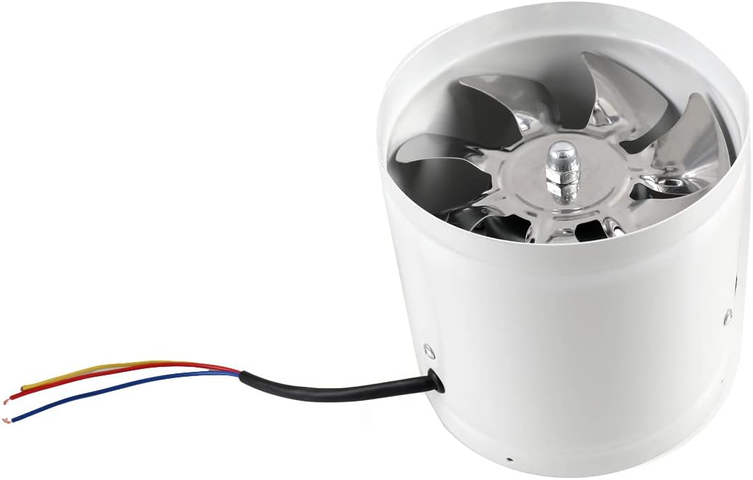 ECUTEE Rohrventilator 150mm Abluftventilator 6 inch Luftabsauger Abluft Zuluft Inline-Rohrlüfter Hoh