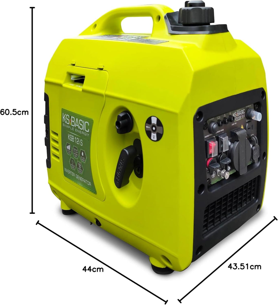 K&S Basic Inverter-Generator KSB 12i S stromerzeuger kW 1.2,Inverter-Generator zum Angeln, zum Campi