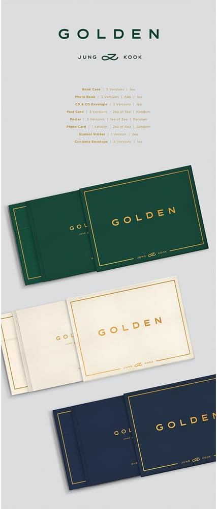 JUNGKOOK BTS - GOLDEN Album (SOLID ver.), Solid Ver.