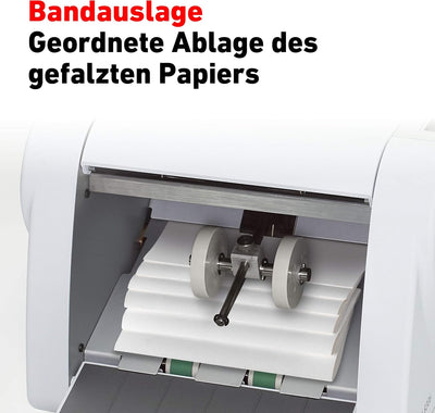 IDEAL Professionelle Falzmaschine 8306 mit Vier Falzarten, 60 bis 115 g/m² Papier, 115 Blatt/Minute,