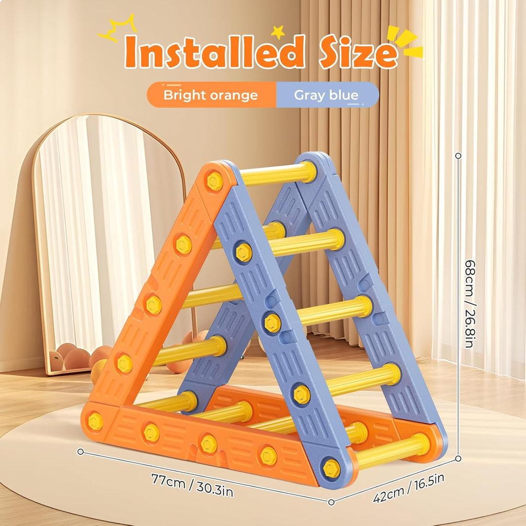 Toddler Klettergerüst, Stativ-Kletterleiter aus Kunststoff, für Kinder, Montessori Outdoor,Indoor-Sp