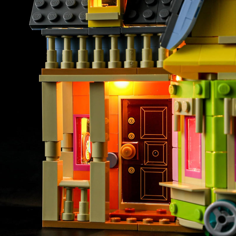 BRIKSMAX 43217 Led Licht für Lego Carls Haus aus „Oben“ - Compatible with Lego Disney Bausteinen Mod