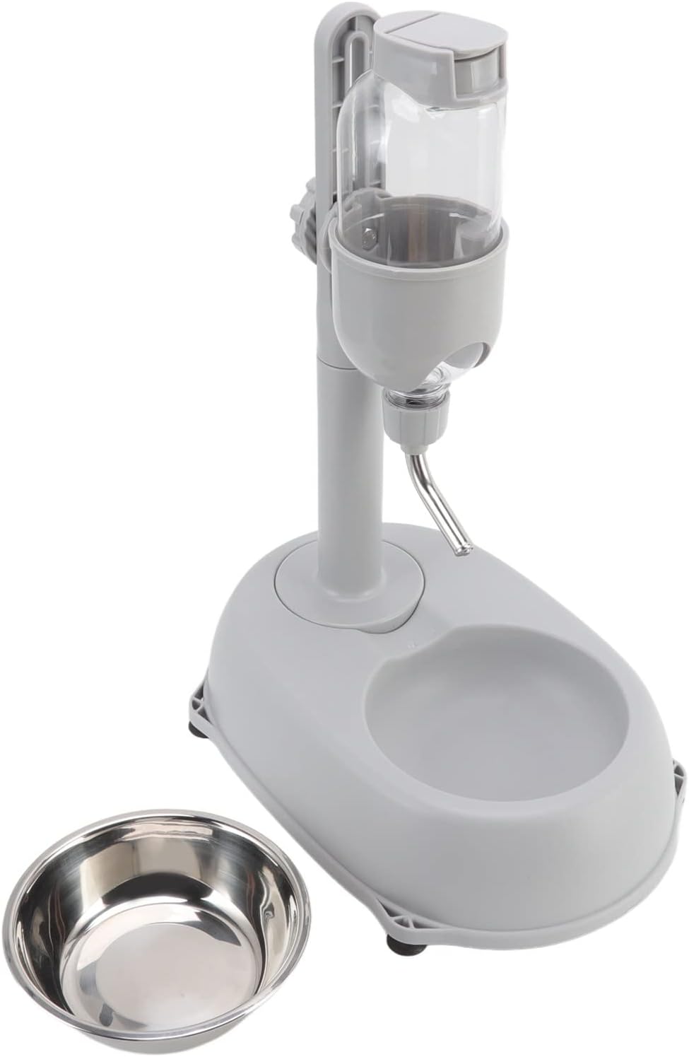 Cocoarm Stehender Wasserfutterspender für Haustiere, Automatisch, 500 ml, Abnehmbarer Futternapf, Hö