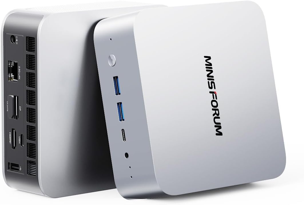 MINIS FORUM AI X1 Mini PC, AMD Ryzen 7 255 8 Kerne 16 Threads Prozessor bis zu 4,9 GHz, AMD Radeon 7