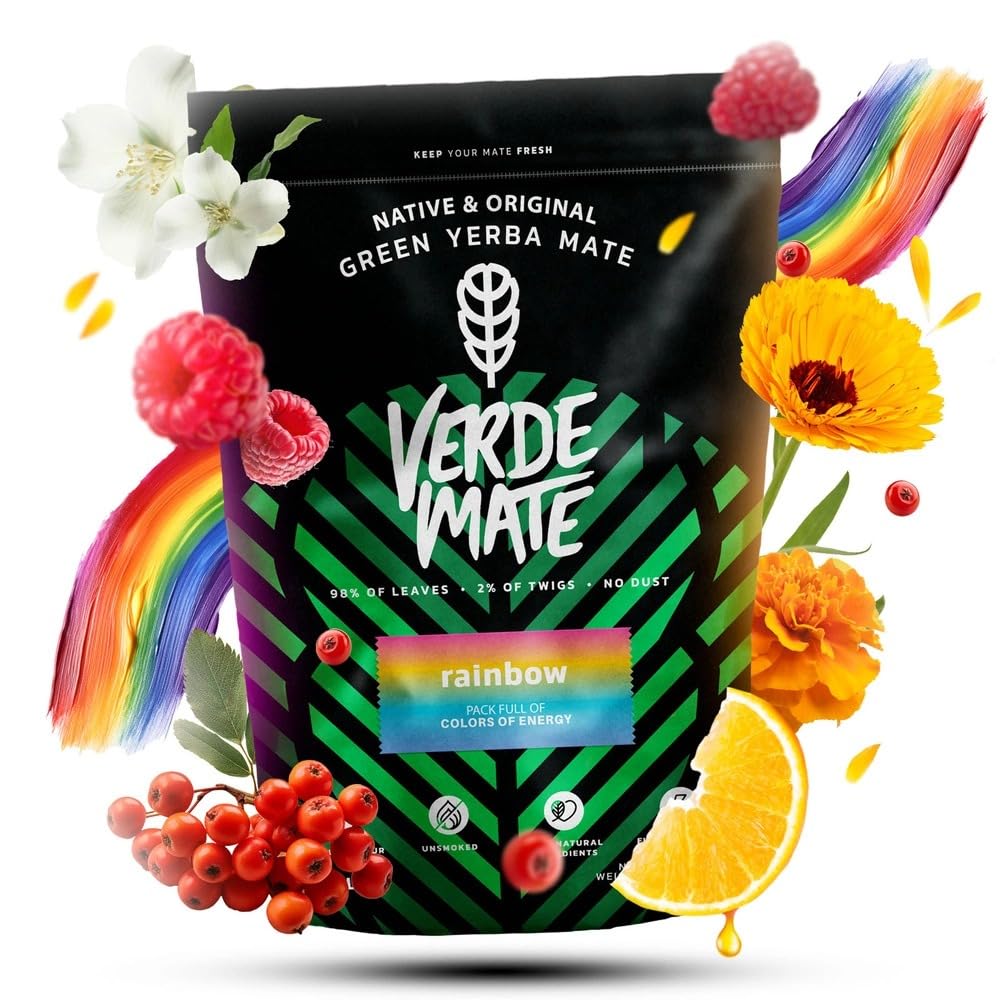 Mate Tee Set Verde Mate Fantasy, Spring & Rainbow 3x400g - Brasilianische Yerba Mate - 5mm Grobe Blä