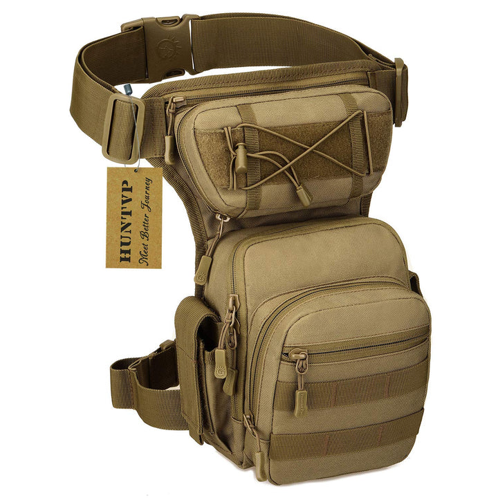 Huntvp Militär Beintasche Motorrad Taktische Oberschenkeltasche MOLLE Hüfttasche Herren Tactical Leg