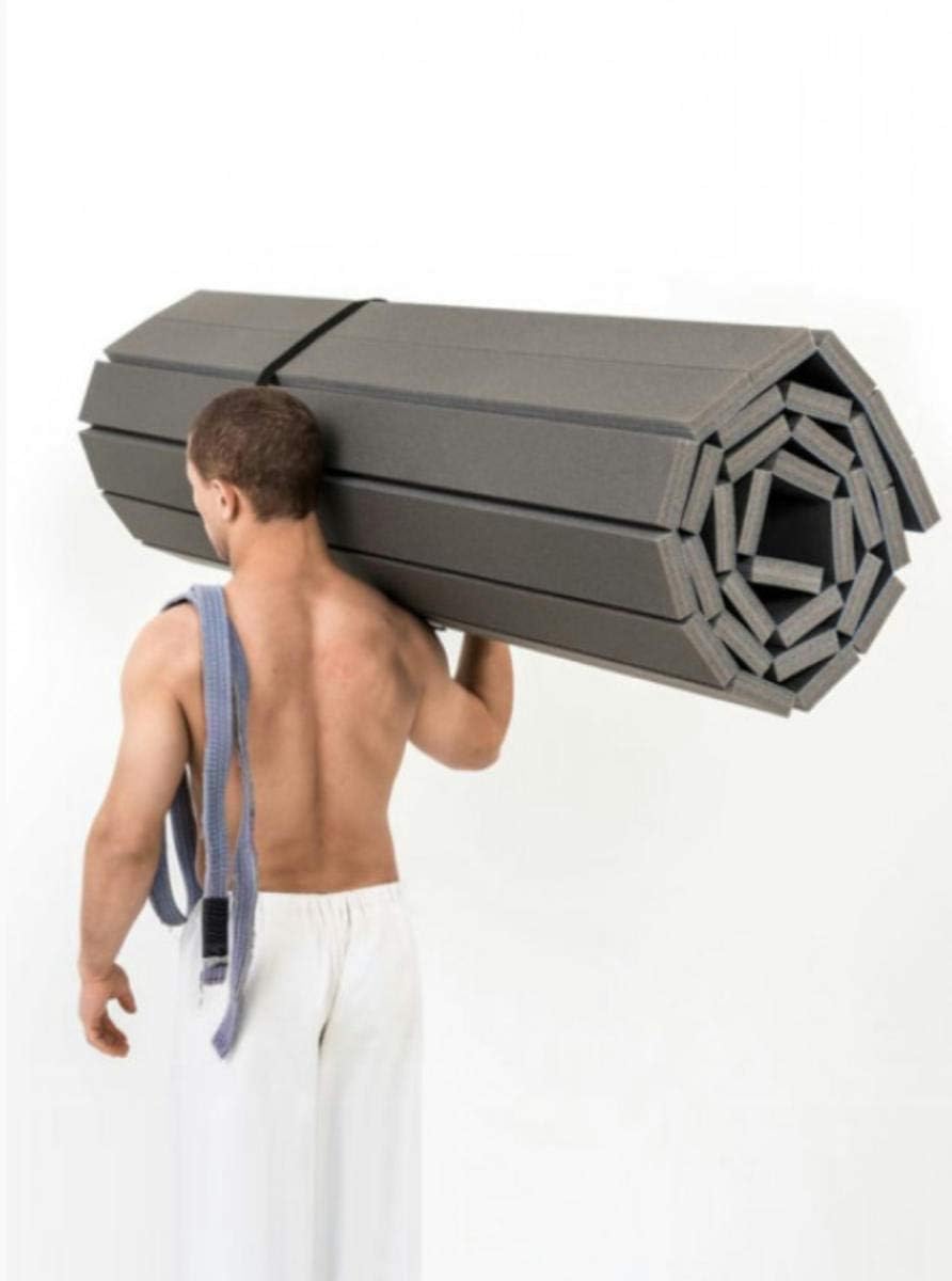 Rollmatte schwarz Judomatte Sportmatte Gymnastikmatte