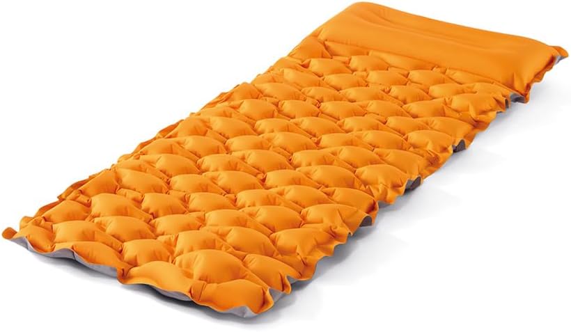 INTEX Aufblasbare Camping Matratze für 1 Personen mit Kopfkissen (191x71x11 cm) max. 136 KG – Isomat