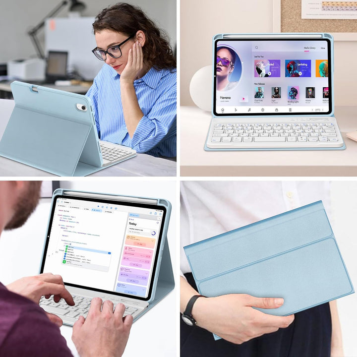 Tastatur für iPad Mini 7 (A17 pro) 2024/ iPad Mini 6 2021, Hülle Tastatur für iPad Mini 7/6 Generazi