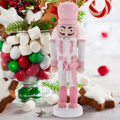 Veemoon 5 Stück Kleine Nussknacker-Hängeornamente Weihnachtsbaum-Soldat- Weihnachts-Hängefiguren Nus