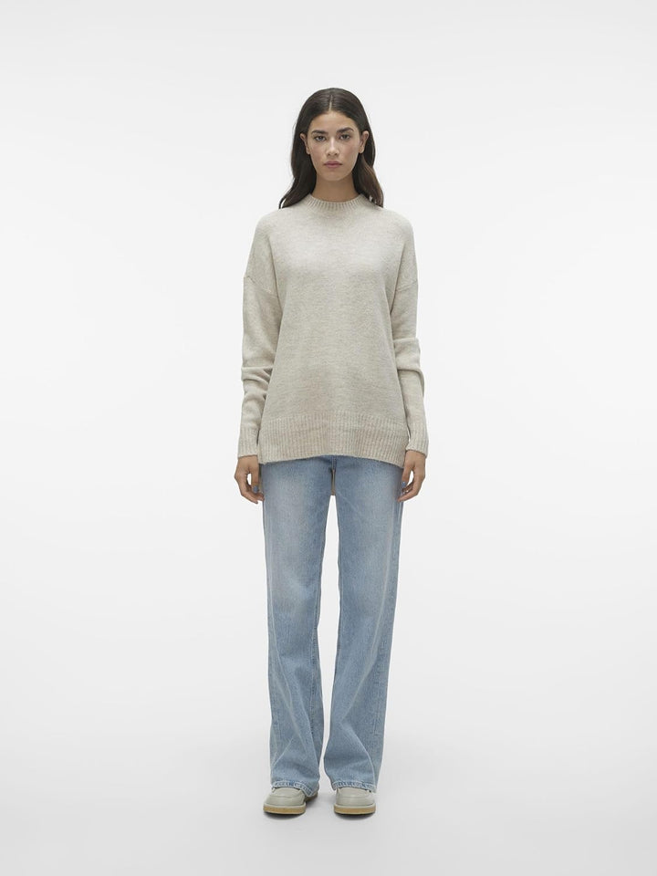 VERO MODA Damen Vmlefile Oversize Boxy Blou Ga Noos TLL Pullover, S Tall