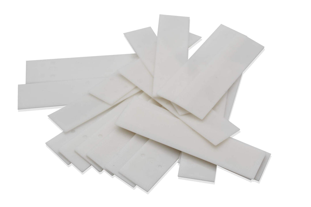 SILISTO Verglasungsklötze aus Kunststoff 100x24x1mm - 1000 Stück - die Abstandshalter Kunststoff eig