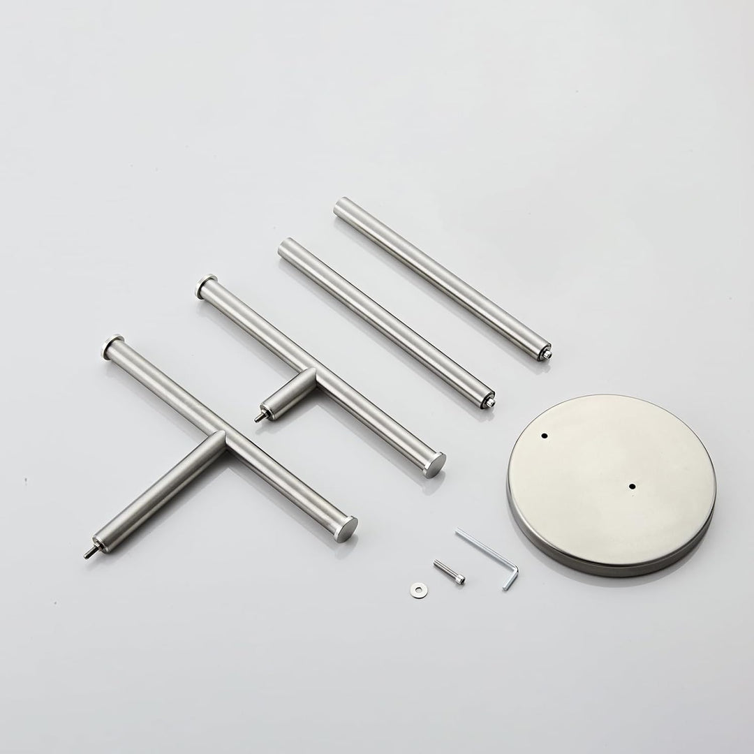 Hand Tower Holder Stand, Bodenstehende T-förmige Doppelschicht Handtuch SUS304 Edelstahl Badezimmer