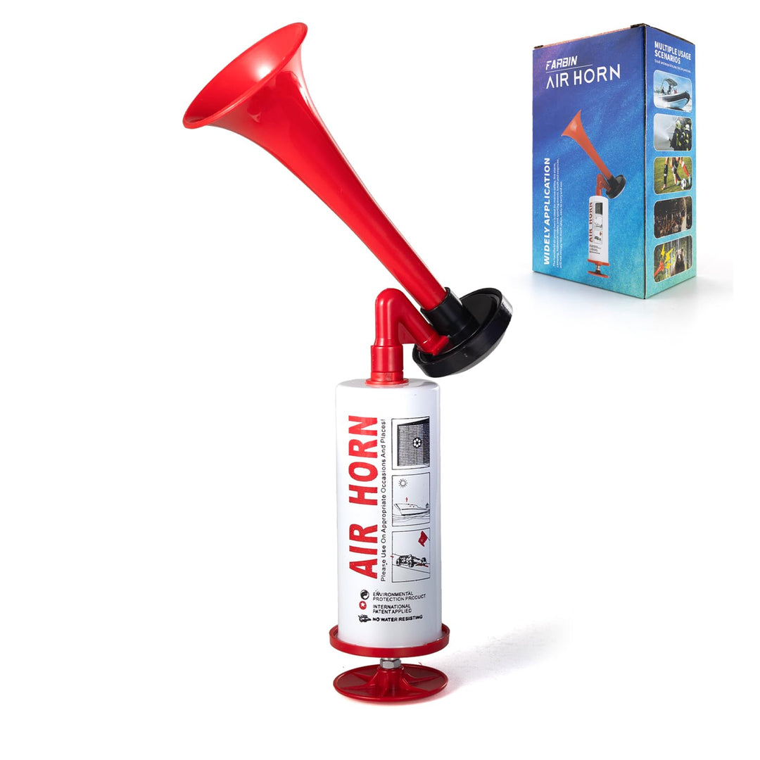 Luftdruck-Fanfare Air Horn Extrem Laut, Hupen Gas Tröte FARBIN Pump Signalhorn, Gashupe Lufthorn Han