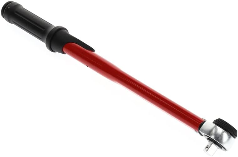 GEDORE red Drehmomentschlüssel für Links- und Rechtsgewinde, 1/2 Zoll, 40-200 Nm, Stahlrohr, Rot/Sch