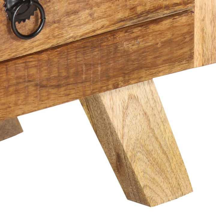 vidaXL Massivholz Mango TV Schrank 3 Schubladen 1 Ablage Lowboard TV Möbel Tisch Board Sideboard Fer