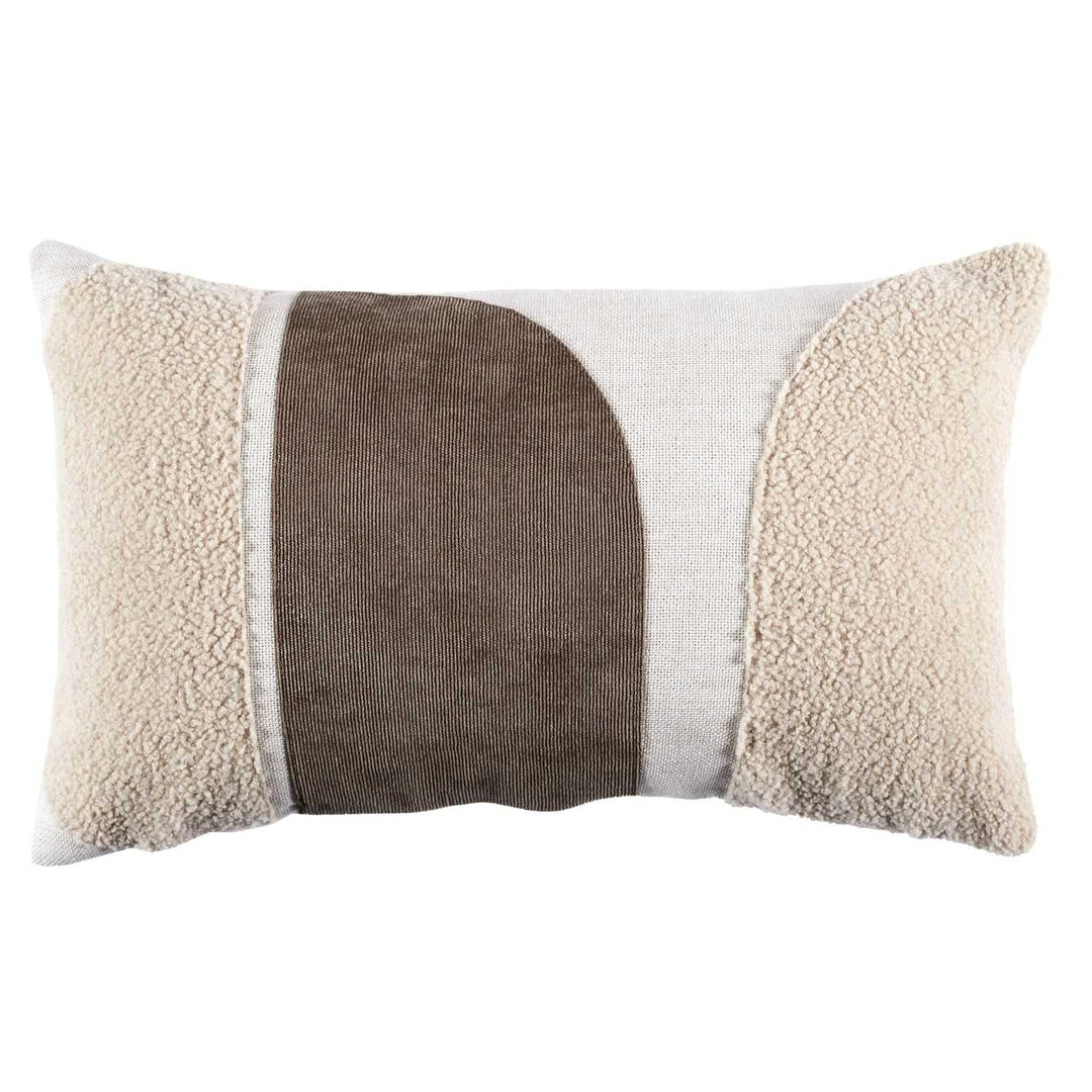 HOME DECO FACTORY, TX0046, Beige and Cream Cushion 30x50 cm - Elegant and modern Design, optimal Com